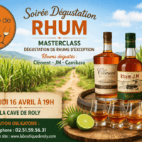 Inscription Dégustation Masterclass Rhums Agricoles : 16 Avril 2025 - 19h