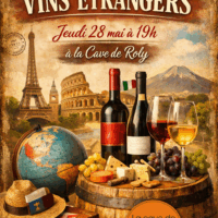 Inscription Dégustation Vins Etrangers : 28 Mai 2026 - 19h